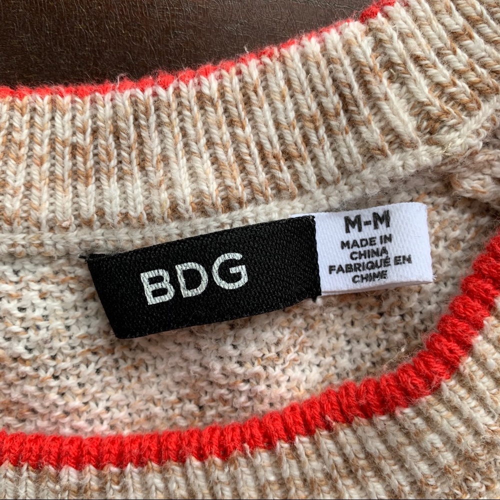 BDG Women’s 100% Cotton Sweater with Red Details - Picture 8 of 12